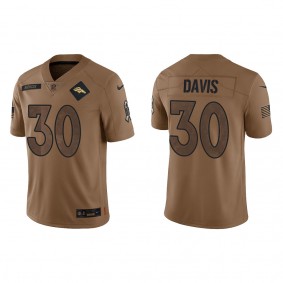 Men's Denver Broncos Terrell Davis Brown 2023 Salute To Service Limited Jersey