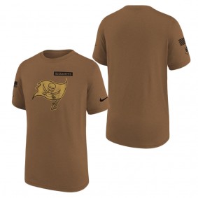 Youth Tampa Bay Buccaneers Brown 2023 Salute to Service Legend T-Shirt