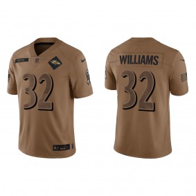 Men's Baltimore Ravens Marcus Williams Brown 2023 Salute To Service Limited Jersey